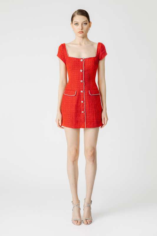 Annabelle Tweed Mini Dress